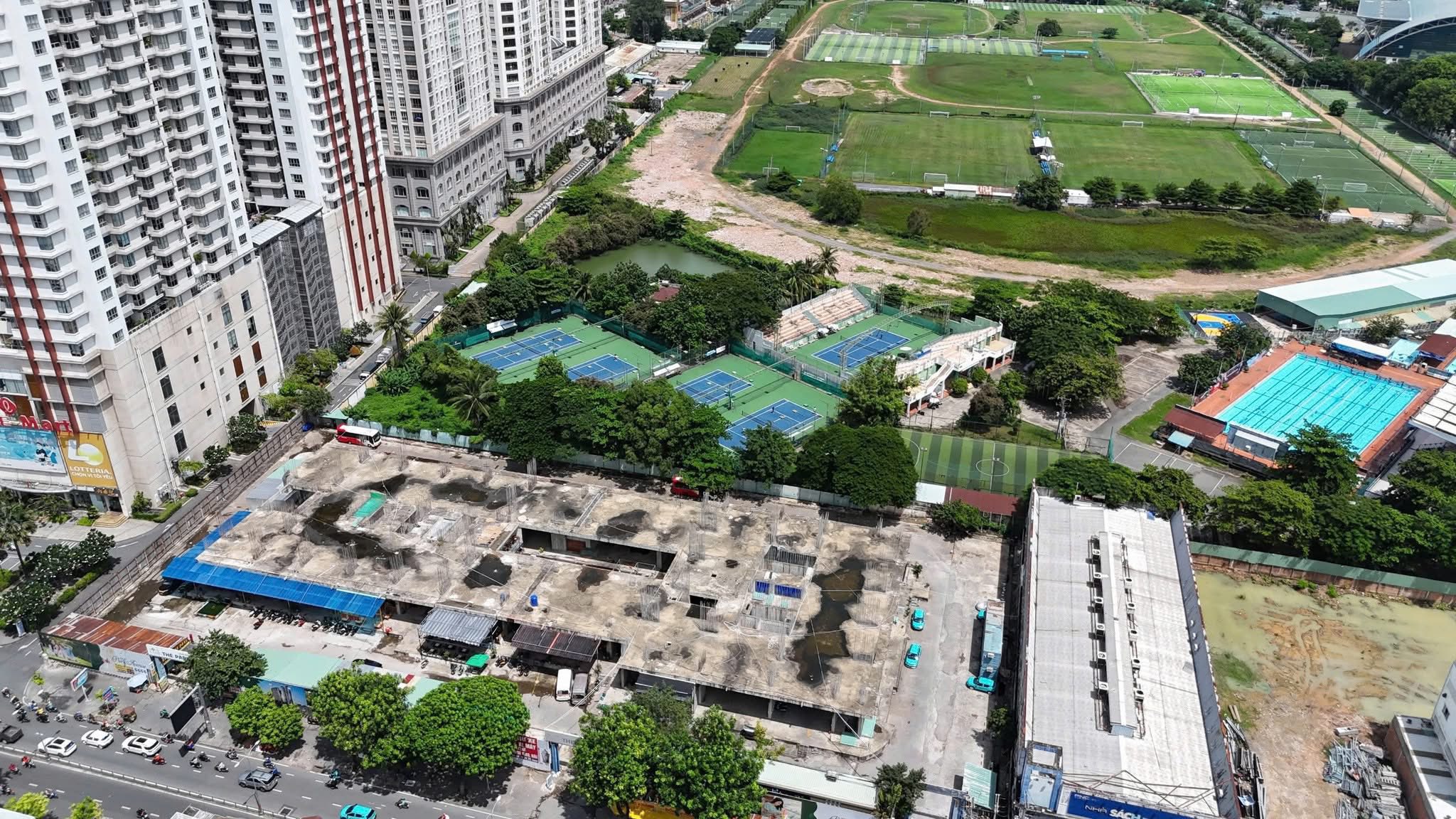 Tiến độ The Park Avenue t&iacute;nh đến đầu năm 2026 đ&atilde; ho&agrave;n th&agrave;nh phần hầm v&agrave; hạ tầng cơ bản