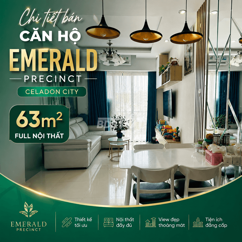 Căn hộ Emerald Precinct Celadon City 63m2