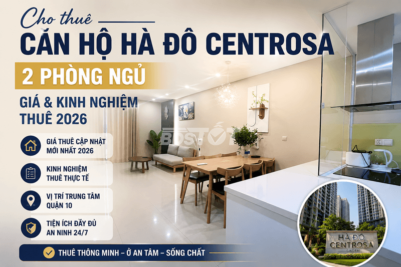 Cho thuê căn hộ Hà Đô Centrosa 2 phòng ngủ