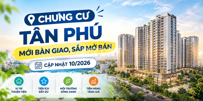 Chung cư Tân Phú mới bàn giao, sắp mở bán: Cập nhật 10/2026