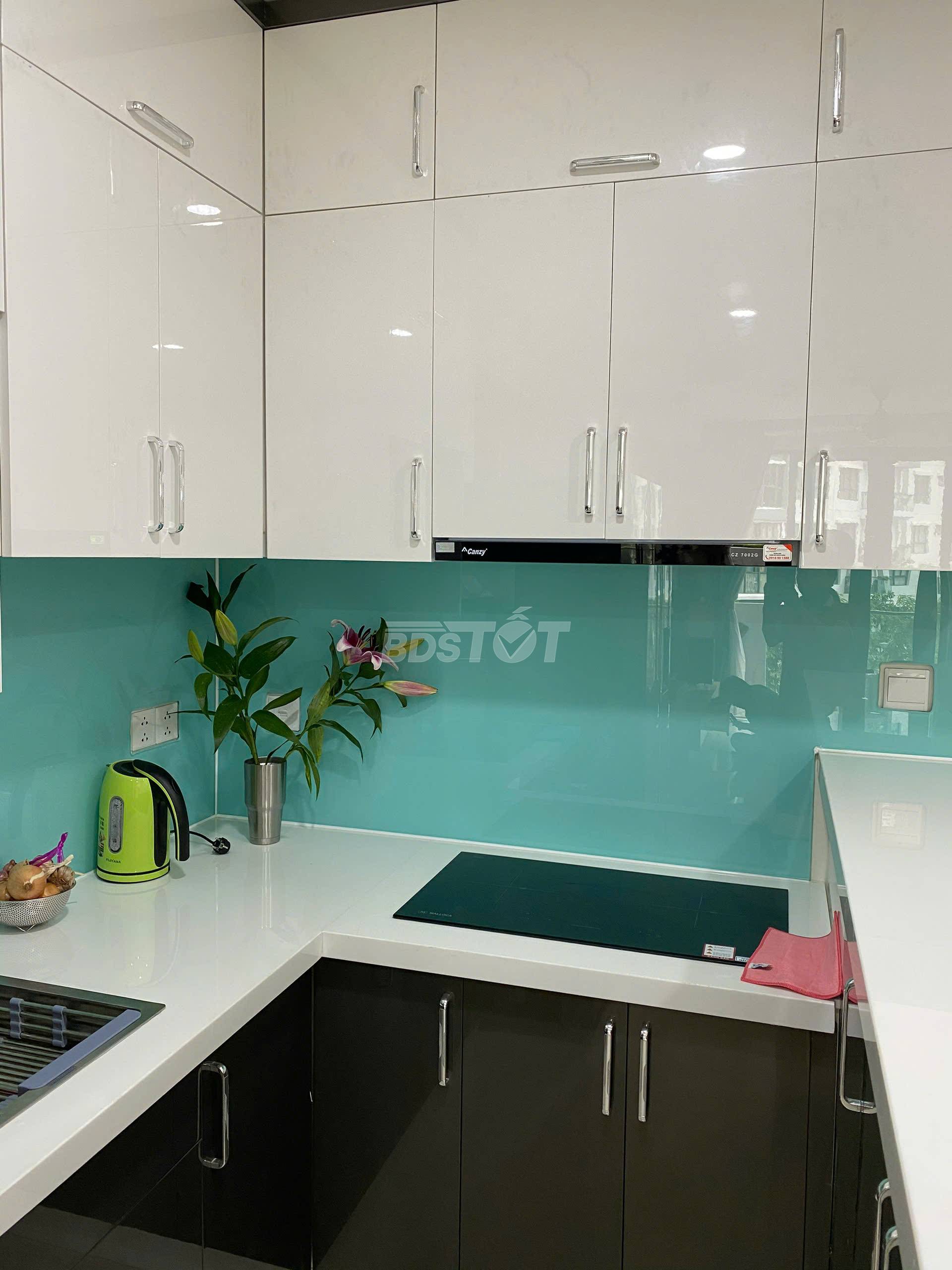 Khu bếp của căn hộ chung cư 2 phòng ngủ, 71m2, nội thất đầy đủ cho thuê tại Celadon City