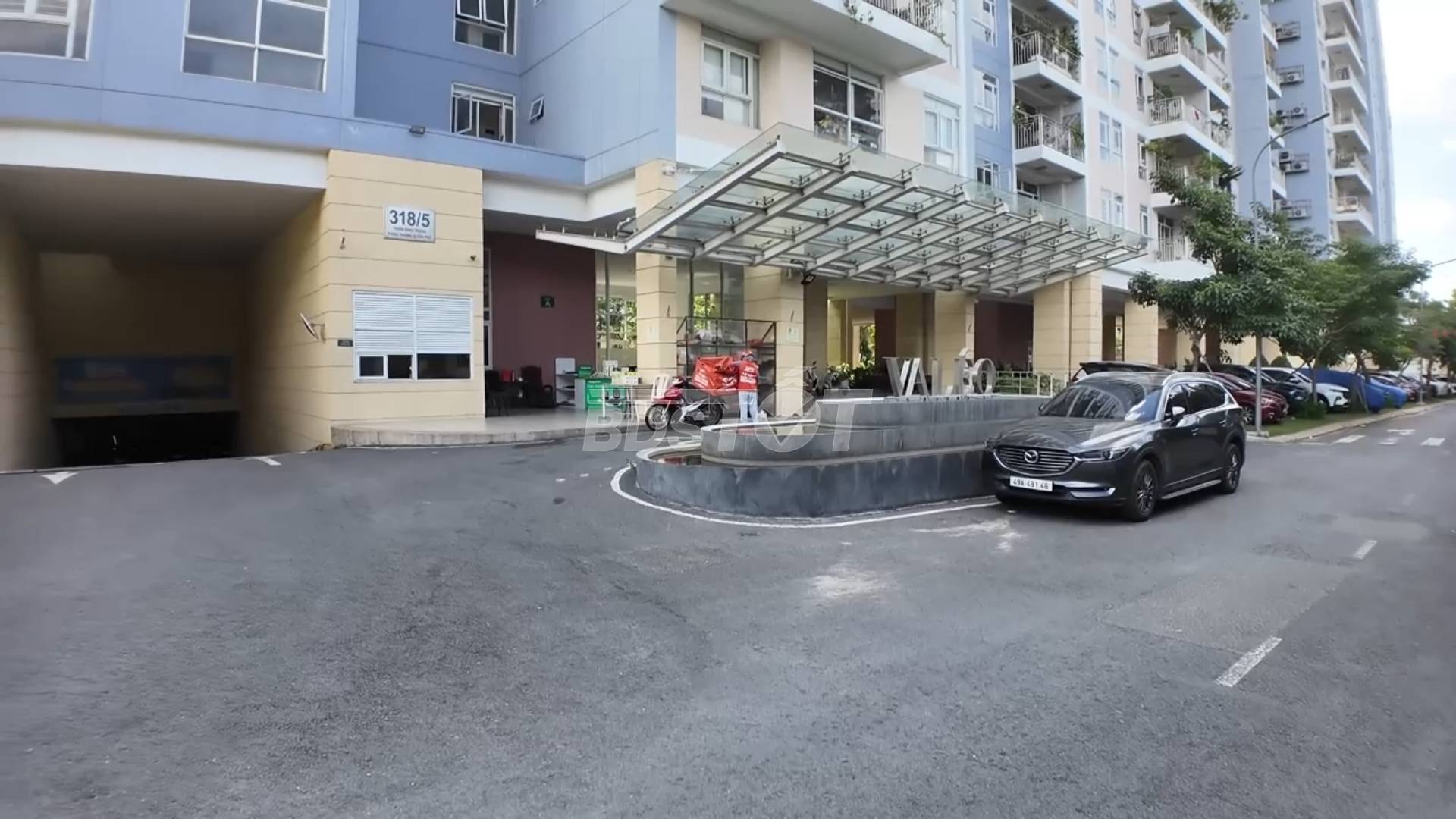 mặt ngoài chung cư Valeo Đầm Sen