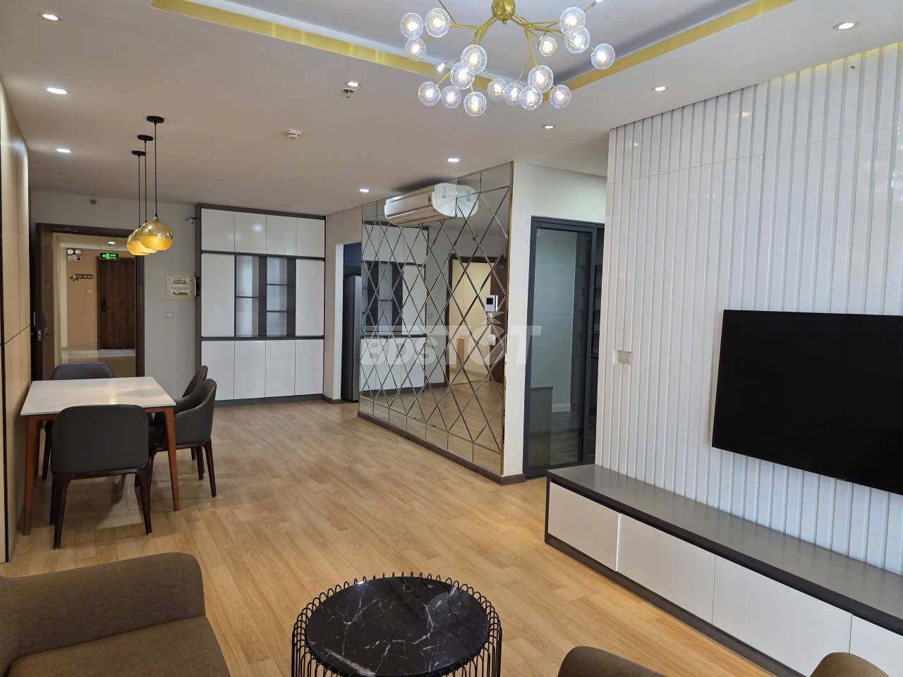Phòng khách căn hộ 2pn+1 full nội thất hà đô centrosa 3 tháng 2 cho thuê