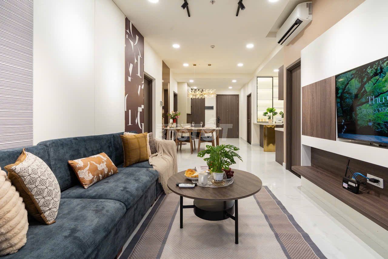 Phòng khách của căn hộ chung cư tại Diamond Centery, Celadon City