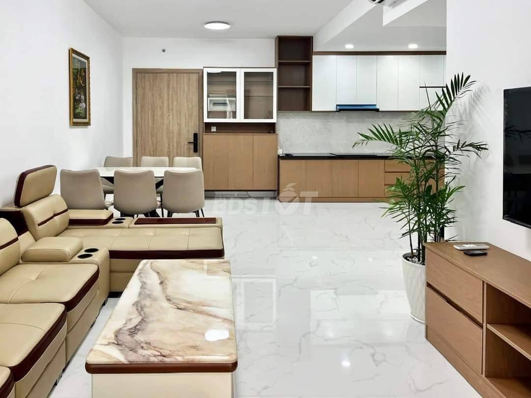 Phòng khách của căn hộ chung cư 2 phòng ngủ, 53m2, nội thất đầy đủ cho thuê tại Richstar Residence
