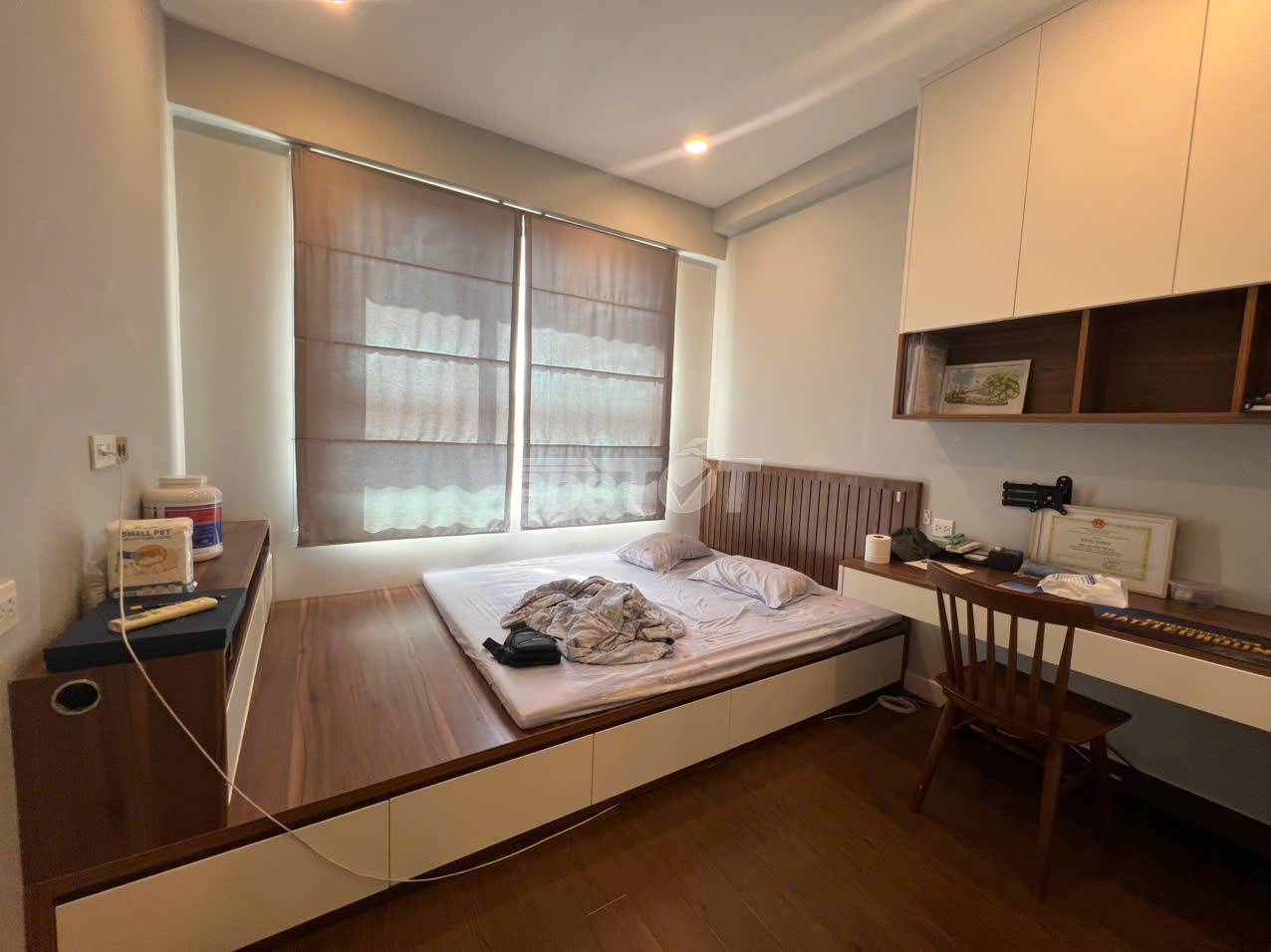 Phòng ngủ của căn hộ chung cư 3 phòng ngủ, 84m2, nội thất đầy đủ cho thuê tại Richstar Residence