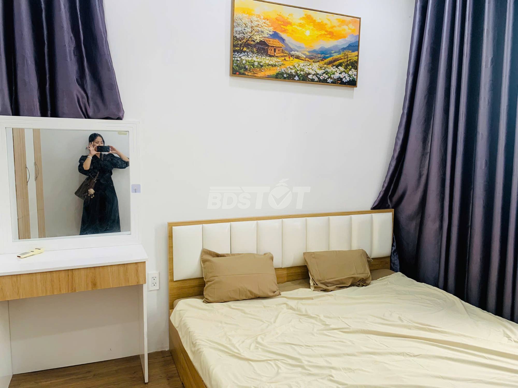 Phòng ngủ master của căn hộ chung cư 3 phòng ngủ, 84m2, bán tại Richstar Residence