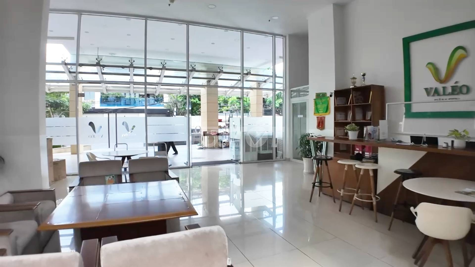 sảnh đón của chung cư Valeo Đầm Sen