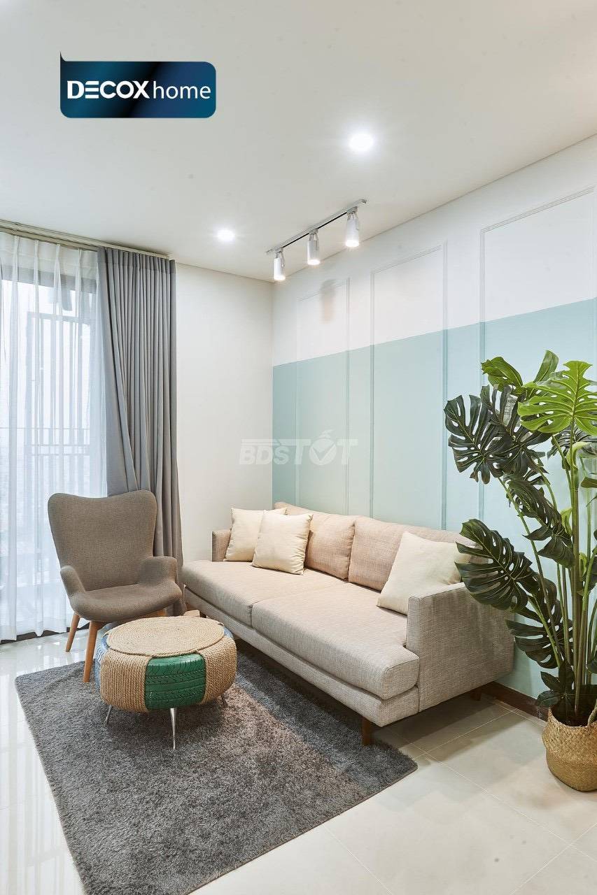 Sofa phòng khách Căn hộ cao cấp 1 Phòng ngủ Hà Đô Centrosa Quận 10 cho thuê full nội thất